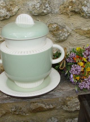 Pot vide-poche Art Déco pastel vert