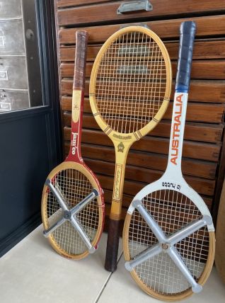 Lot de 3 raquettes de tennis vintage