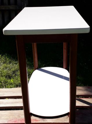 console bois et formica blanc année 50 /60