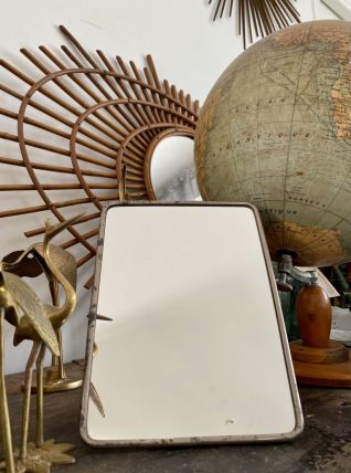 Miroir barbier 23 x 17cm vintage