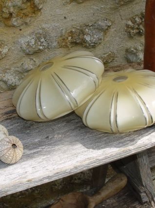 Lot de 2 abat-jour Art Nouveau-ArtDéco