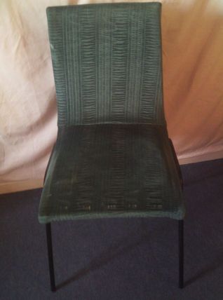 Chaise en tissu velours