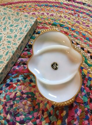 Joli plat opaline USA 