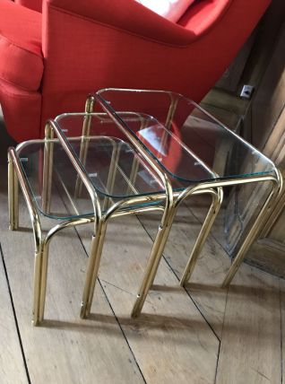 Tables gigognes en verre