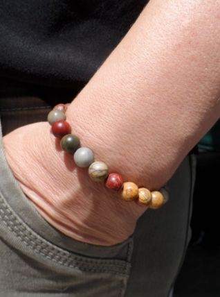 bracelet femme pierre Jaspe de Picasso 