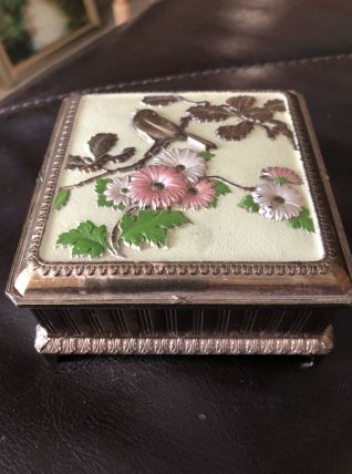 Coffret à bijoux laiton ou bronze des années 50