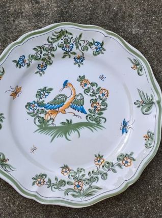 Plat décor "Vieux Moustier" St Clément