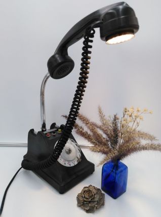 Lampe vintage/Lampe industrielle /Detournement d'objet