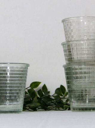 4 pots à confiture vintage