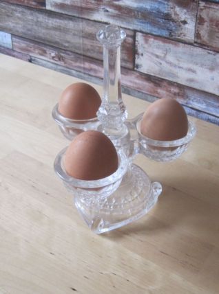 Présentoir a œufs  en verre épais  