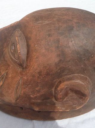 casque , masque africain 