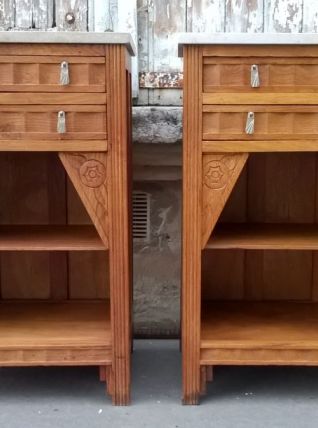 Paire de chevets Art déco