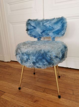 Chaise Pelfran bleue