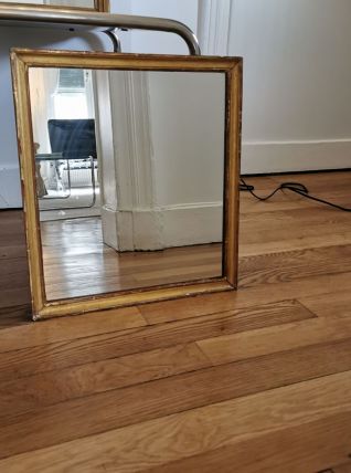 Miroir doré à la feuille d'or 