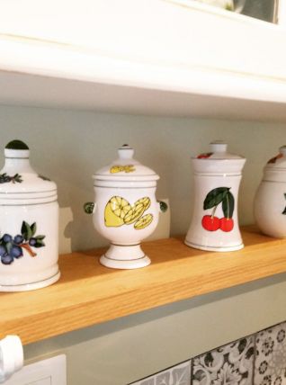 4 pots en céramique 