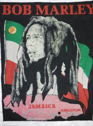 Toile tissée coton « Bob Marley» Vintage 80’s 