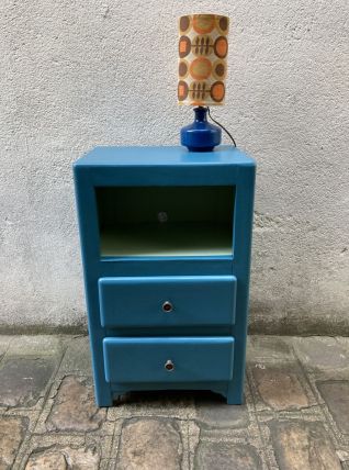 chevet bleu pétrole