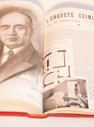 Police parisienne, ouvrage relié de 10 revues illustrées dat