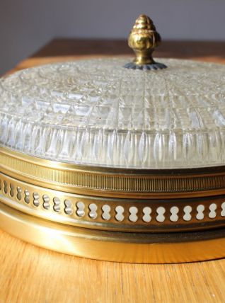 Applique verre pressé moulé années 50/60