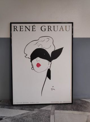 affiche "le rouge baiser" de René Gruau éditions du désastre
