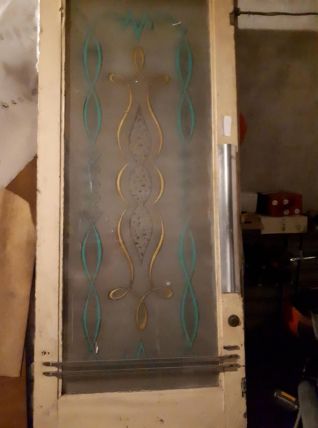 Porte double vitré, bistrot, années 50/60