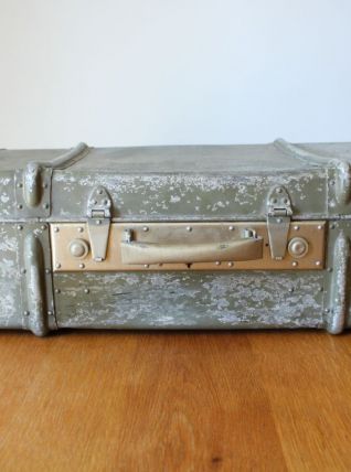 Va lise fer blanc années 40/50