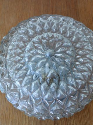 Applique verre pressé moulé années 60