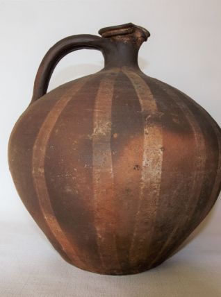 Grand cruchon en terre cuite du 19e provenance Gascogne. 