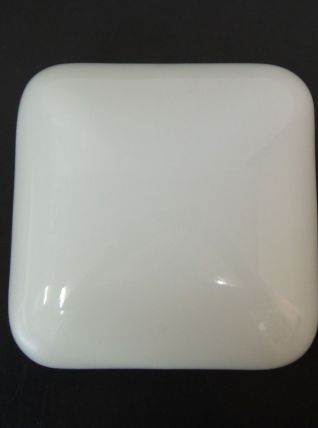Plafonnier opaline carré