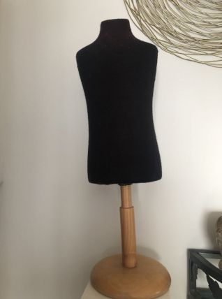 Mannequin enfant vintage tissu noir