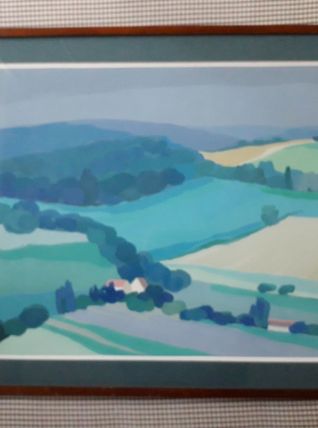 Tableau paysage de campagne de Pierre ROUX