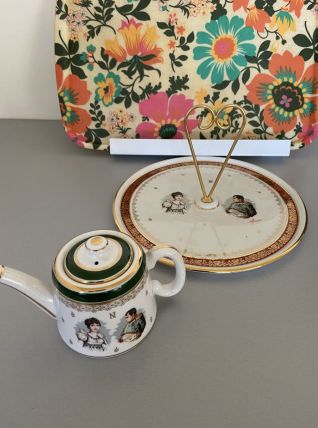 Plateau porcelaine de luxe Napoleon et Joséphine 