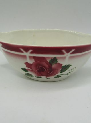 saucière Digoin Sarreguemines Cibon décor de rose