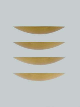 SET DE 4 GRANDES APPLIQUES KALMAR EN LAITON DORÉ 