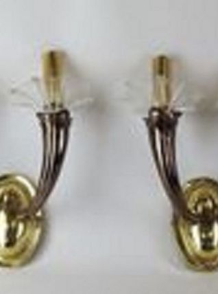 Paire d'appliques vintage