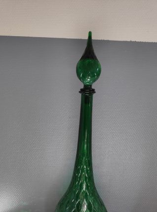 grande carafe verte avec bouchon goutte d'eau