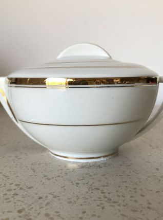 Petite théière en porcelaine de Limoges