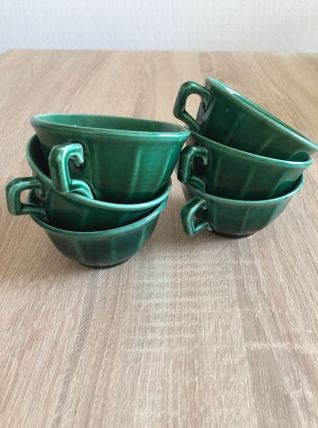 Tasses à café vertes