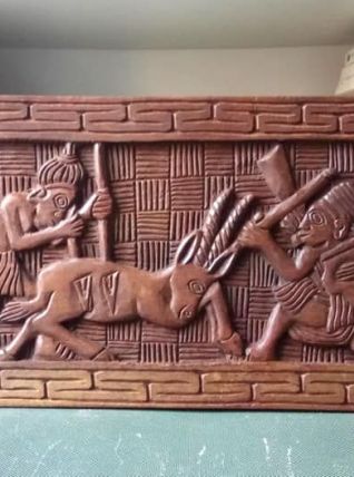 Panneau en bois sculpté - Artisanat africain