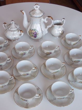 Service à café/thé 15 pièces porcelaine Italie