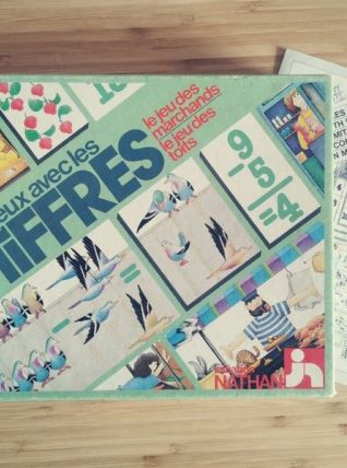 Jeu vintage "2 jeux avec les chiffres" Nathan