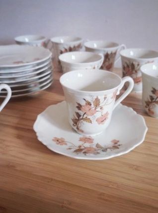 Lot 8 tasses à café avec soucoupes Jammet Seignolles MILLET