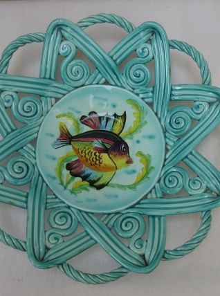 Ancien plat céramique Cérart Monaco / Déco vintage