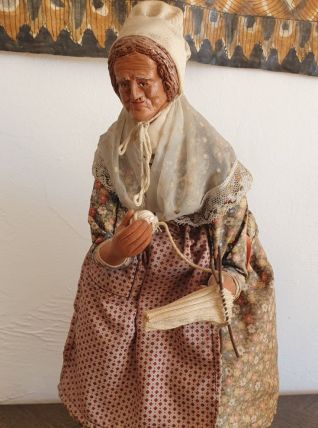 Santon de Provence - Tricoteuse - Gilbert Orsini