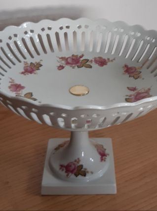 Compotier en porcelaine R Frery