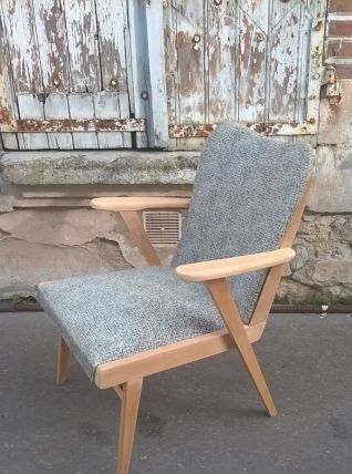 fauteuil pied compas scandinave
