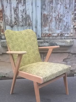 fauteuil pied compas scandinave