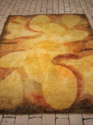 tapis  laine  DESSO hollande   70s moderniste pop art retro 