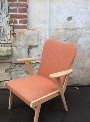 Fauteuil pied compas scandinave