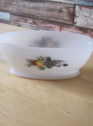SAUCIERE en verre vintage marque France  
